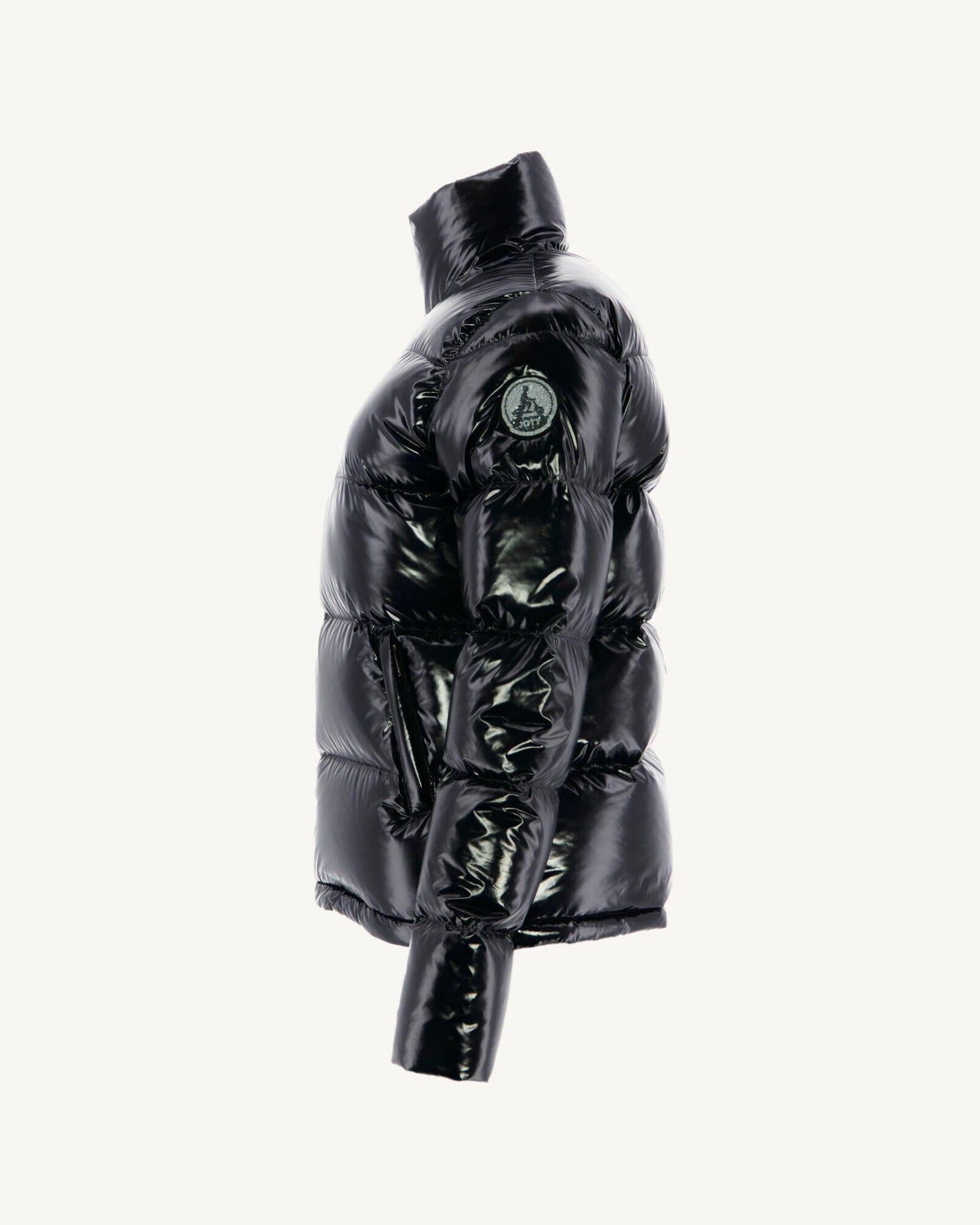 Doudoune laquée avec des cristaux Swarovski®️ Grand Froid Noir Cardiff