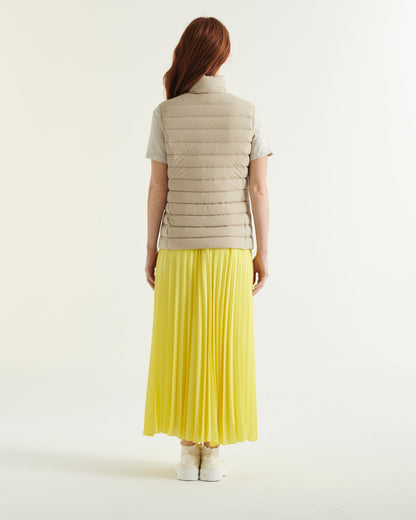 Doudoune sans manches stretch Beige Grenada