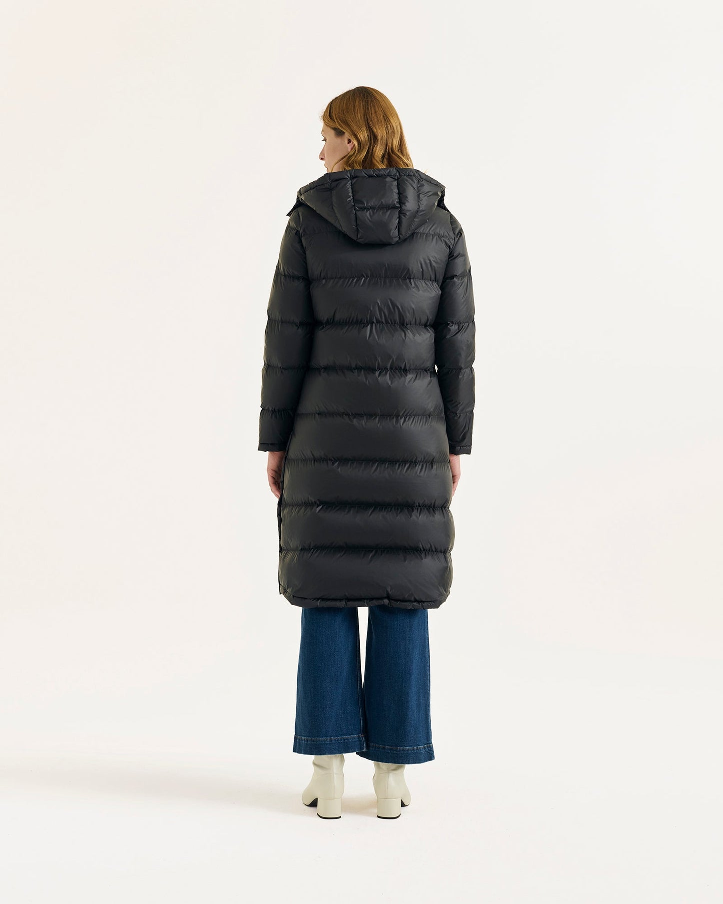 Doudoune longue à capuche Grand Froid Noir Karachi