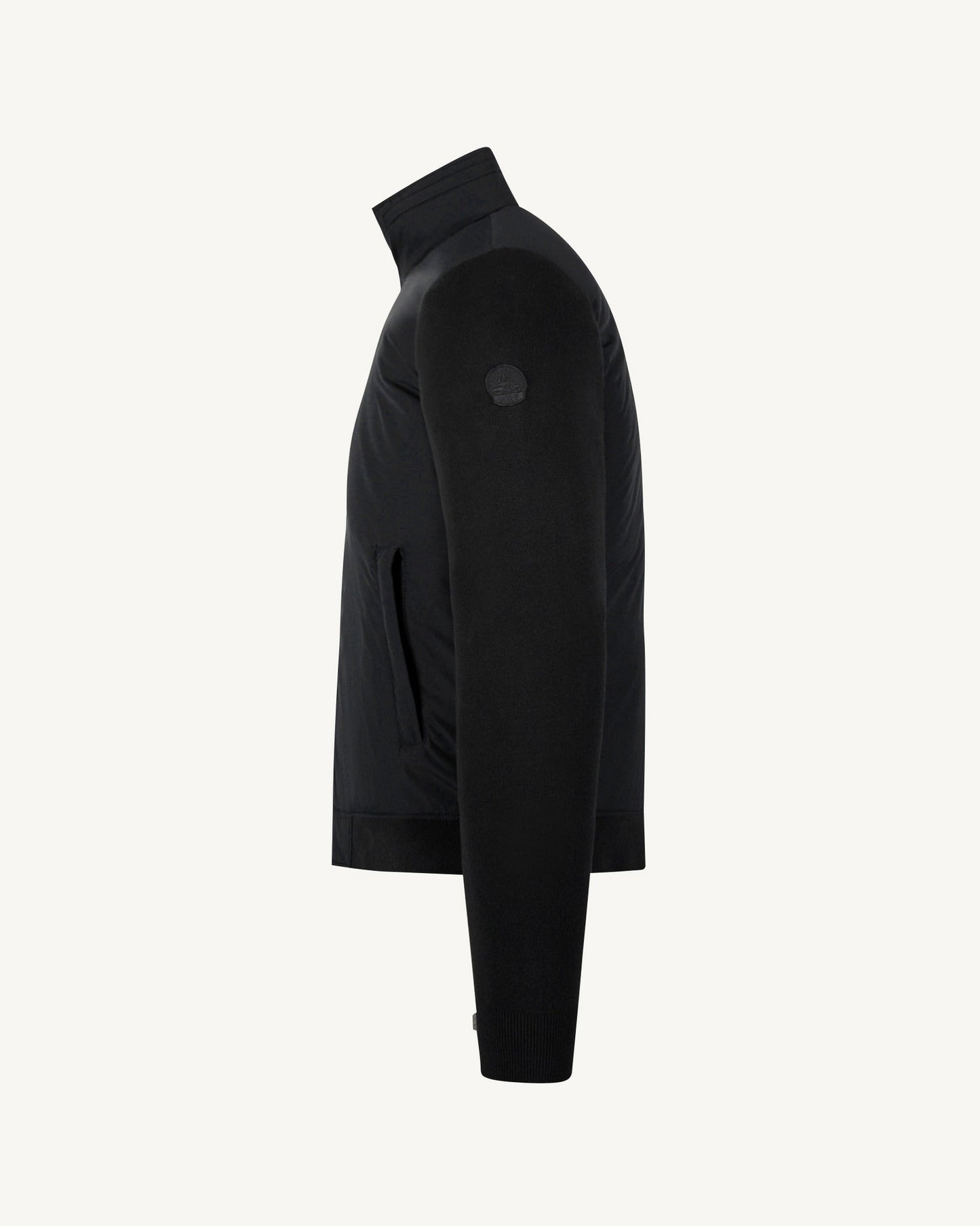 Veste à capuche bi-matière Noir Bardenas